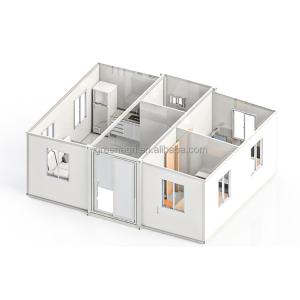 Customizable 40ft Expandable Container House With Gypsum Board Covering 20ft