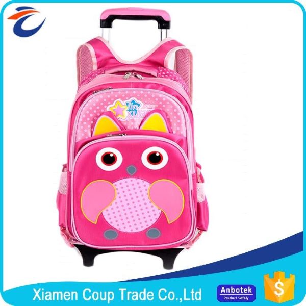 Quality 600D Polyester Promotional Products Backpacks Kids Trolley Bag For School Students wholesale