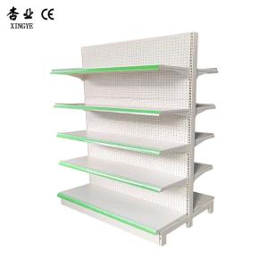 Factory Custom size color Double sided hole backboard supermarket shelves