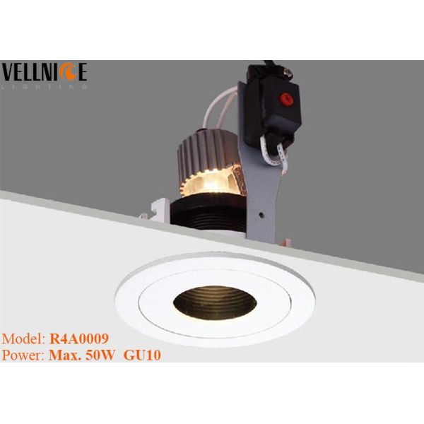 Quality 95mm Fixture downlighting  , GU10 lamp holder downlight , 220V GU10 lamp fixture wholesale