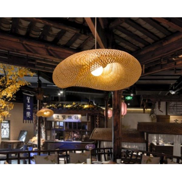 Bamboo Rattan Shade Modern Pendant Light D60cm / D80cm / D100cm