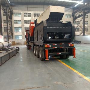 Cheap Truck Mounted Jaw Crusher 300T / H For Mobile Crushing for sale