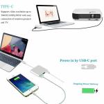 USB C to Adapter, USB 3.1 Type C to 4K Adapter with USB 3.0 and Charging Port