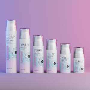 Round Lotion Shampo Bottle Plastic Foam Bottle For Facial Cleaning