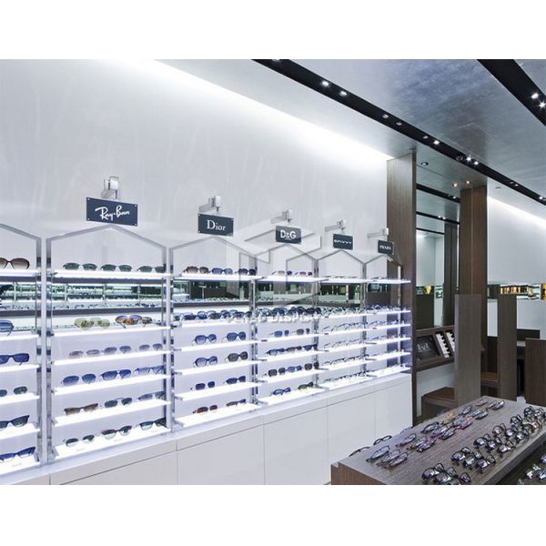 Quality 3mm MDF Optical Shop Display Cabinets Monomer Design wholesale