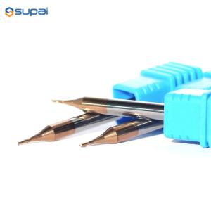 2 Teeth Micro Grain Milling Cutter 50mm Overall Length