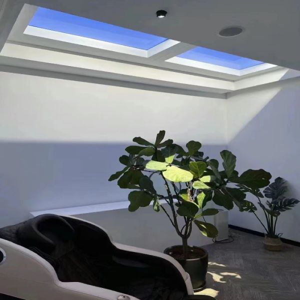 Quality Premium LED Fake Skylight Panel – 1ft x 4ft Size, 80W High Brightness (4000+ Lumens), Dynamic CCT 2100K-7800K, Smart Control via Tuya App, Google Voice, Zigbee & DALI-2 wholesale