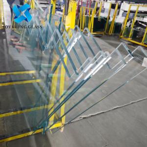 Cheap Custom Shape 15mm Ultra Clear Toughened Glass Stair Handrails for sale