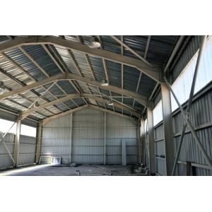 Customized Steel Structure Workshop With Cladding Sheet / Sandwich Panel