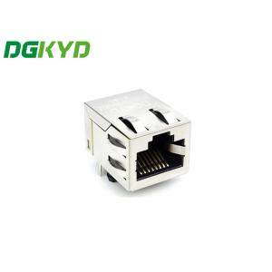 10/100 Base-T Single Port Up 8P8C 90 Degree Shielded RJ45 Ethernet Connector