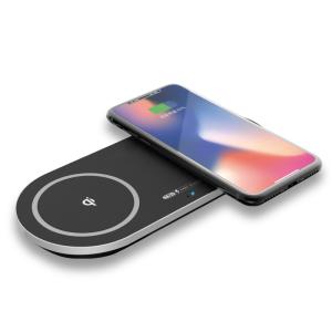 2018 Wirelles iq charger big uk 7.5W/10W fast qi wireless charger charging dual