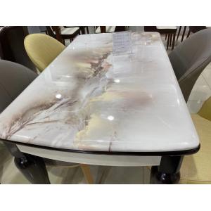 Cheap Rubber Wood Frame Contemporary Dinette Sets With Beautiful Texture for sale