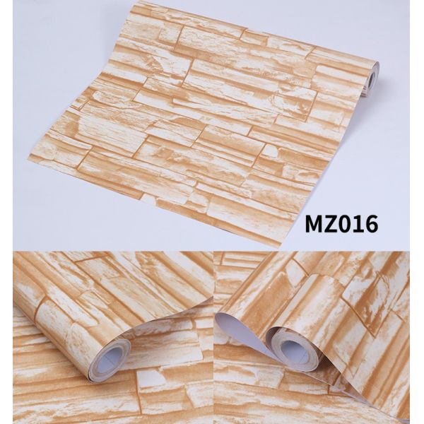 0.18mm-0.31mm Thickness 3D Brick Stone Wallpaper 3D Brick Wallpaper Grey