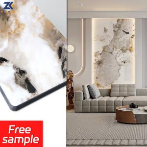 Bamboo Charcoal Fiber Marble PVC Wall Panels Anti Static Heat Insulation
