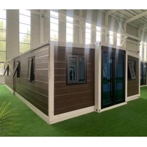 Cheap 40ft Expandable Container Home with Folding Size 11800 × 6220 × 2480mm Extended Size 5900*6300*2480mm and Bamboo Plywood Ground Main Frame for sale