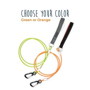 Steel Braided Cord Chew Proof Dog Leash 6 Feet Padded Handle Rock Climbers