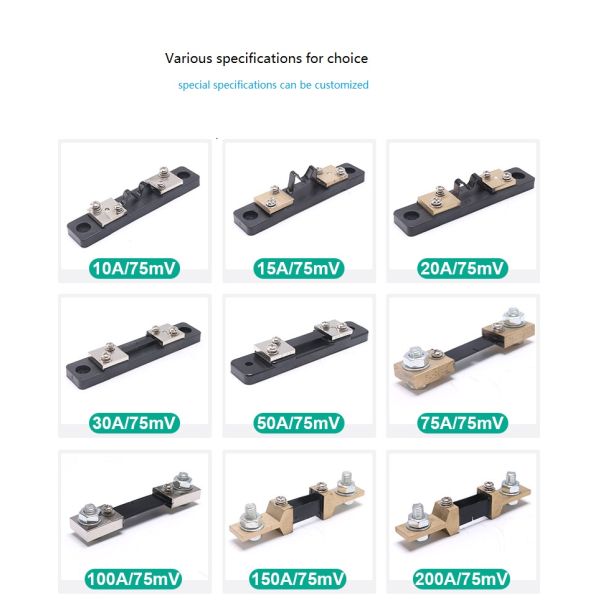 FL-2 75mV Power Meter DC Current Shunt Resistor Electric energy meter Current shunt