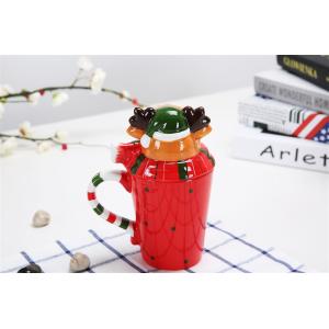 Cartoon Three Dimensional 400ml Christmas Ceramic Mugs