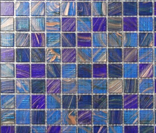 swimming pool glass mosaic LAR047