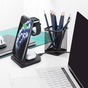 3W 9V 1.1A Foldable 6mm 10W Wireless Charger 3 In 1