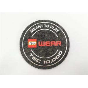 High Density Silicone Unique Iron On Patches Felt Fabric Labels Custom Logo