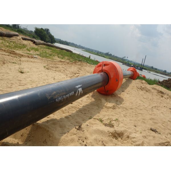 12 Inch Dredge Pipe Floater Pipeline Round Shaped Steel Material For Constructio