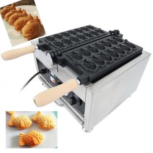 China 14PCS Japanese Fish Shaped Taiyaki Maker Electric Mini Waffle Cone Baker for 220V on sale
