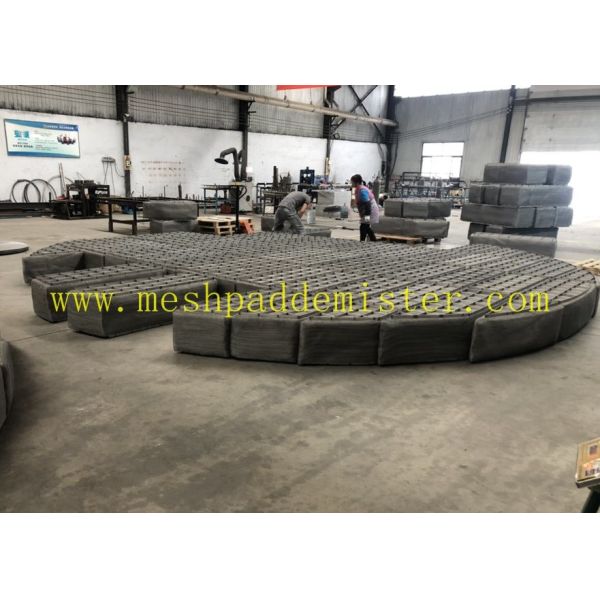 Quality Custom Size 8000 mm Diameter 500mm Thickness Duplex 2205 Demister Pad wholesale