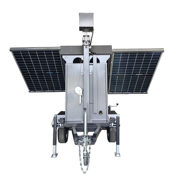 Quality US Standard Portable Solar Power Camera Trailers Gel Battery For Business Center Monitoring wholesale
