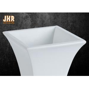 Decorative Glossy White Fiberglass Centerpiece Table Vases Floor Vases