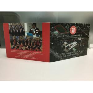 Custom design 7inch lcd screen video brochure card video booklet video book for