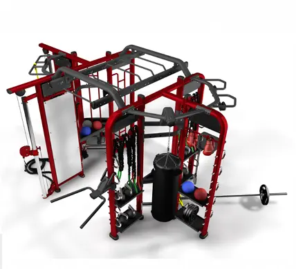 Gym Machine Weightlifting Pull up Eight-door Comprehensive Trainer Multifunction Squat Rack