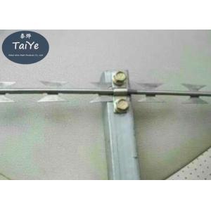 304 Stainless Steel Razor Blade Barbed Wire In Alarm System High Detection Rate