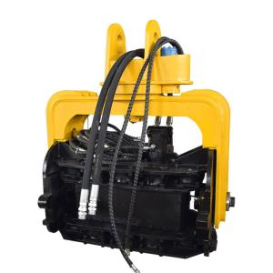 Excavator Attachments Pile Hammer Vibro Hammer Mounted Excavator For Foundation