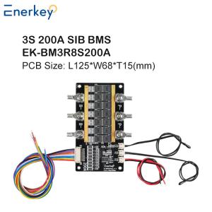 Enerkey 3S 200A Lithium Battery BMS LiFePO4/Li-ion/Lto/SIB Protect Board with