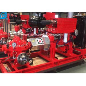 1500GPM @ 155PSI UL/FM Approval Diesel Engine Drive Fire Pump With Horizontal