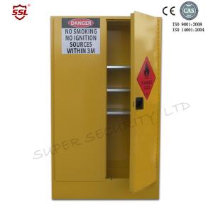 China Yellow Paint Chemical Flammable Storage Cabinet With Dual Vents For Dangerous Goods 250L on sale