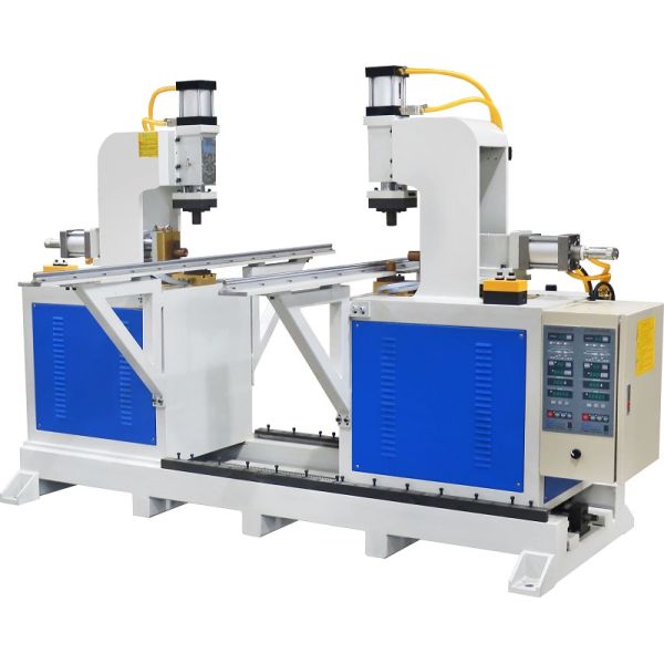Wire Butt Welding Equipment HWASHI Automatic Double Head T Type Pipe