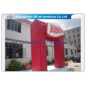 Waterproof Commercial Custom Inflatable Arch Red Gateway Square for Amusement