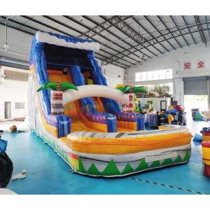 ODM Outdoor Inflatable Water Slides Palm Tree Bouncy Castle