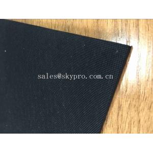 Small Rice Pattern Rubber Mats Black Color Emboss Top , 1.5g/Cm3 Density