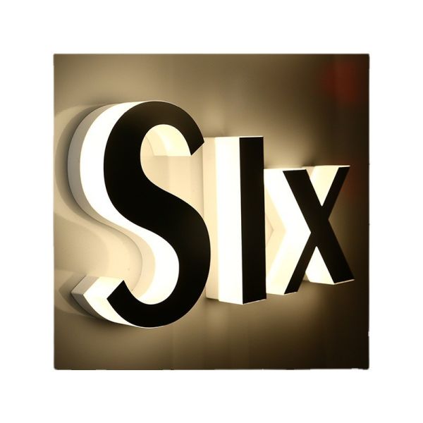 Quality Gold Color Stainless Steel Signage Outside Led Channel 3D Backlit Letter Sign wholesale