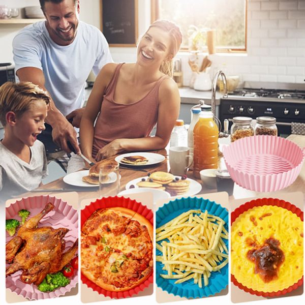 Food Grade Silicone Air Fryer Fittings Liner Custom Size