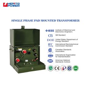 75kVA One Phase Power Transformer Pad Mounted With Output Voltage ONAN Cooling