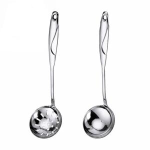 6 Pcs Eco Friendly Stainless Steel Utensils Shovel Soup Spoon