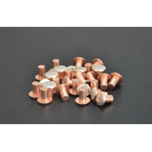 Silver Contact Rivets Fixed Flat Head Solid Rivets For Household Appliances