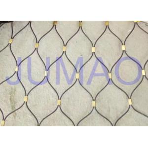 Thin Fall Protection Architectural Metal Fabric Easy To Install For Partition