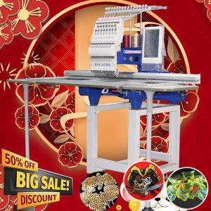 China Single head 360*1200mm large embroidery area computer embroidery machine like Happy/brother embroidery machine for cap t on sale