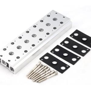 Aircraft-grade Aluminum / Stainless Steel Manifold Block Flow Channels Modular