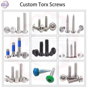 Black Torx Button Mushroom Head Screw M2 M2.5 M3 M4 M5 M6 M8 Anti-theft Tamper